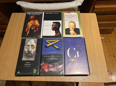 Selection of Music VHS tapes for Sale