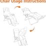 Zero Gravity Relaxing Chair, Lightweight, 112 D x 65 W x 154 H cm, Beige Image 3