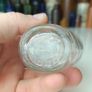 498 - Set of 2 Vintage Clear Glass Screw Cork Top Collectible Decorative BrylCreem Jars Image 6