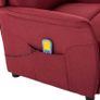 Massage Chair with Cushion Wine Image 7