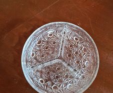 vintage glass serving dish