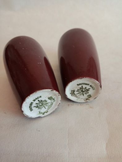 Vintage British Made Ceramic Bud Vases x 2