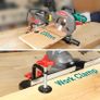BRAND NEW Miter Saw 1500W HYCHIKA Woodworking Electric Saw 230mm Cutting Width with Cutting Edges Laser Quick Adjustment Table Saw Tools Image 6