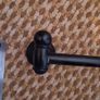 Black towel rail Image 2