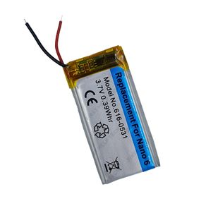 For Apple iPod Nano 6 6th Generation Battery Replacement 3.7V 105mAh 616-0531 - IPOD02B