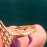 Vintage 9ct Gold Open Work Ring Image 3