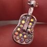 beautiful Waterstones guitar brooch Image 3