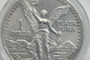 1990 Mexico libertad 1oz silver coin