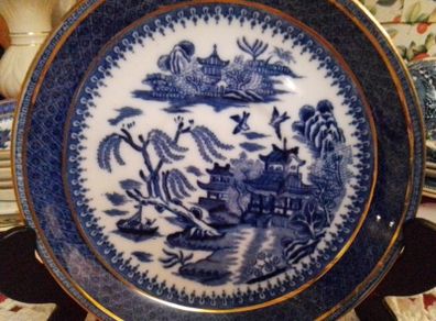 Bells Blue Willow Saucer + Side Plate