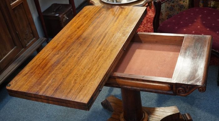Antique Rosewood William IV Card Table (c.1830)