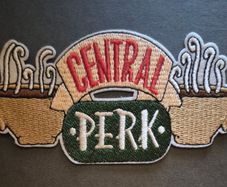 Friends, tv program. Central perk cafe, cloth patch.