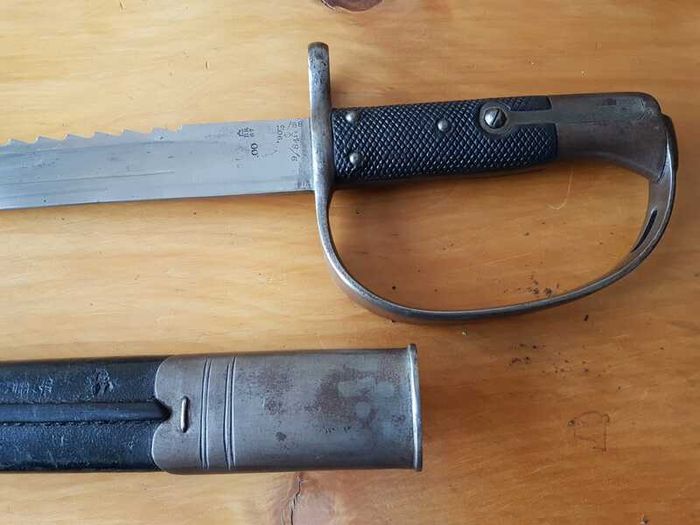 Martini Henry bayonet and scabbard