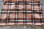 Pink Check Wool Mini Skirt