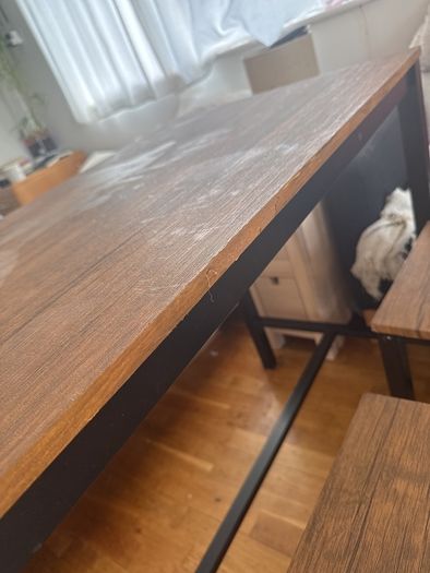 Bar table and chairs