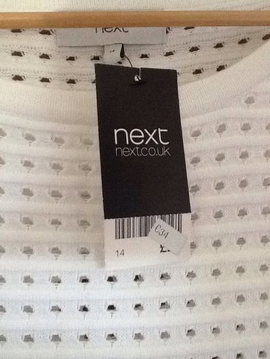 Brand new next white jumper