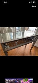 mirrored console table