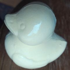 Bath bomb duck shaped