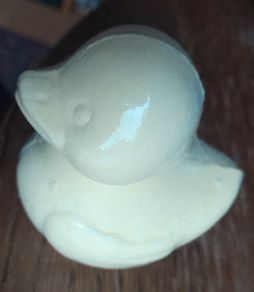 Bath bomb duck shaped