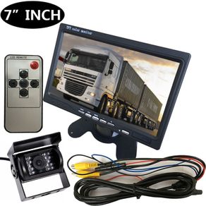 7" TFT LCD Car Rear View Reversing Monitor PLUS Parking Night Vision Camera