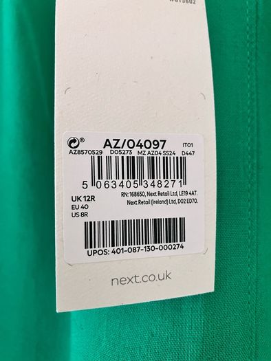 BNWT Ladies Green Linen Mix Palazzo Trousers by Next