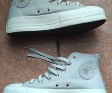 Women's Converse Chuck Taylor Lift Platform Leather High Tops  UK 6