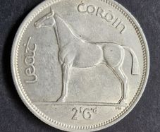 Ireland Excellent Silver 1939 Half Crown coin