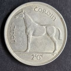 Ireland Excellent Silver 1939 Half Crown coin