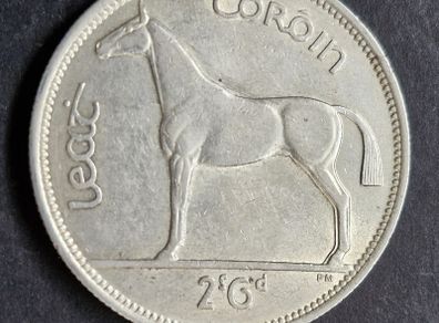 Ireland Excellent Silver 1939 Half Crown coin