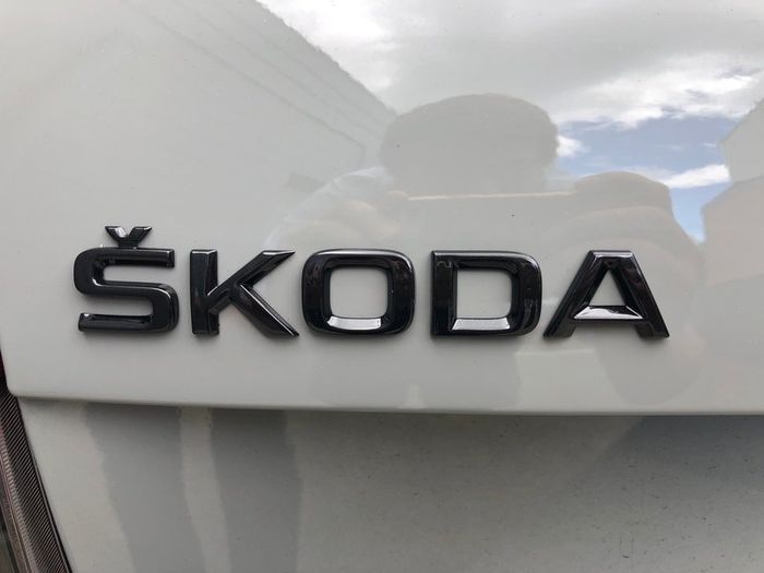 Skoda Black 3D ABS car Letter Rear Bumper trunk Decals Emblem badge sticker Decal