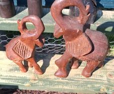 Hand carved Elephants