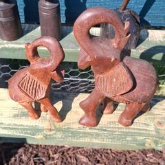 Hand carved Elephants