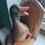 Vintage Hand Carved Duck Bookends  Lovely Decorative Pair Image 3
