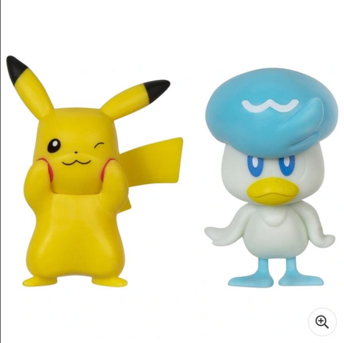 Pokemon 5cm Battle Figure 2-Pack - Quaxly & Pikachu