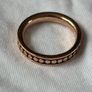 Rose Gold Plated Ladies Sterling Silver Ring Image 2