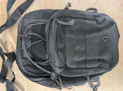 Black Utility Molle Bag