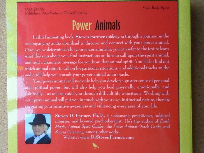 Power Animals, How to connect with your animal spirit guide, Steven farmer, Paperback book