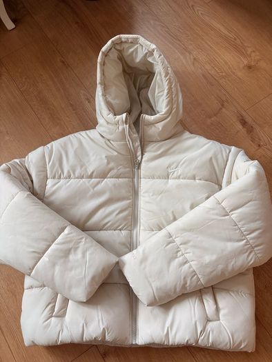 Nike cream puffer jacket