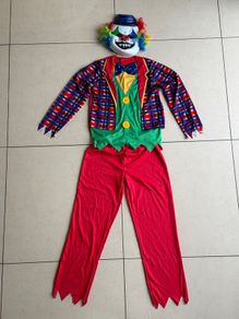 Brand New Scary Clown Dress up Costume