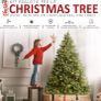 Second hand 6FT Christmas Tree with 300 Built-In LED Lights and Real Pinecones Image 2