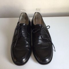Mens Paulo Bellini Black all leather Formal lace up shoes size 8.5