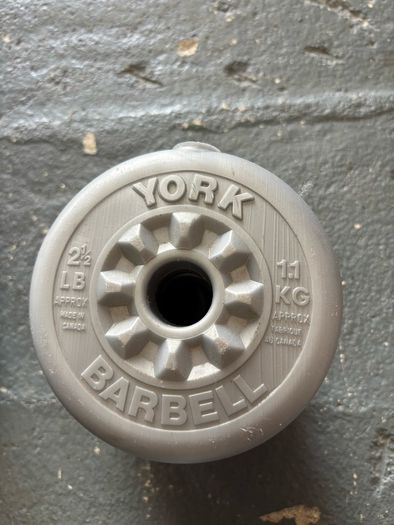 York and Pro Power weight plates.