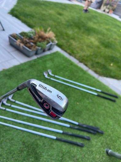 Left Handed Wilson Steel Irons Set SW - 5 Iron + Slazenger 3 Iron