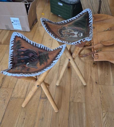 African stools x 2