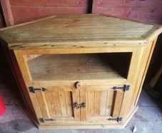 wooden corner cabinet