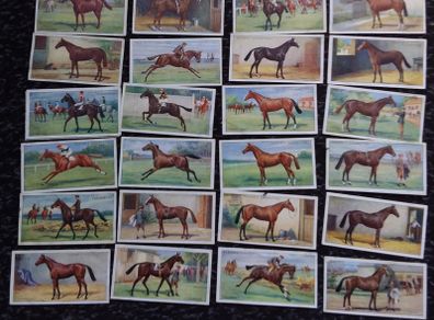 John Player and Sons Cigarette Cards - Racehorses - 1926 , Full Set