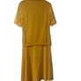 Vintage O-Batel Yellow midi dress size medium Postage included Image 3
