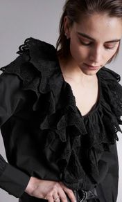 & Other Studies Layered Ruffle Blouse
