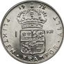 Sweden 1 Krona - Gustaf VI Adolf, 1969 Image 2