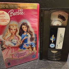 Rare Barbie The Princess and The Pauper Vhs Pal