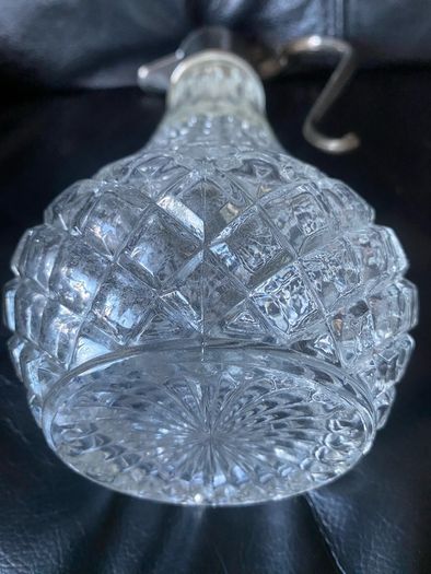 Vintage crystal wine jug